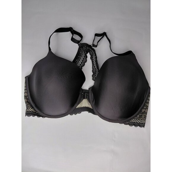 Victoria's Secret Black Lace  Bra Size 38DD Adjustable Straps Underwire - Picture 1 of 6